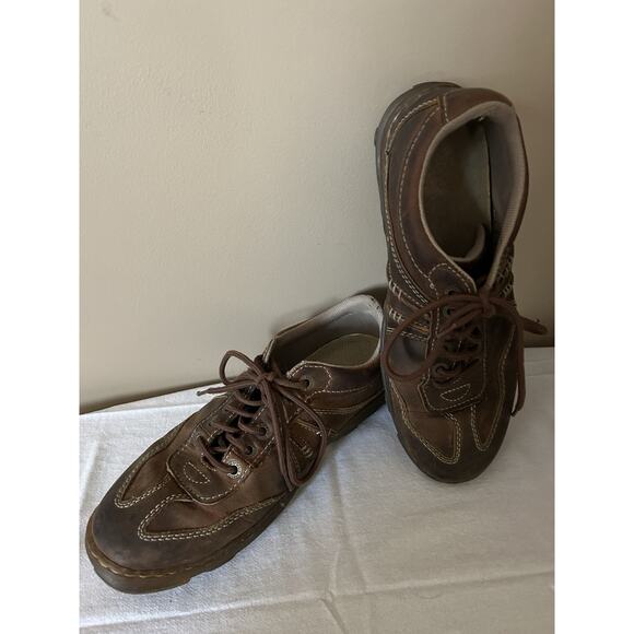 Dr Martens Doc Kurt Brown Leather Casual Driving Oxford Shoes Thick Stitch MN 12 - Picture 3 of 8
